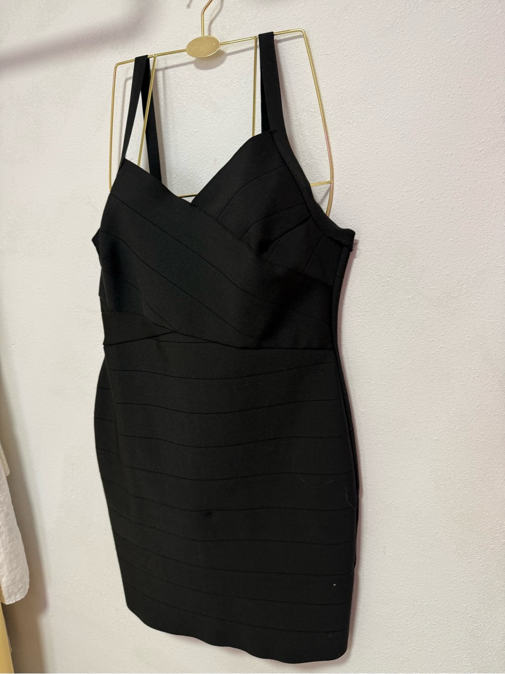 Classic Black Bodycon Sheath Dress - Sleeveless V-Neck
